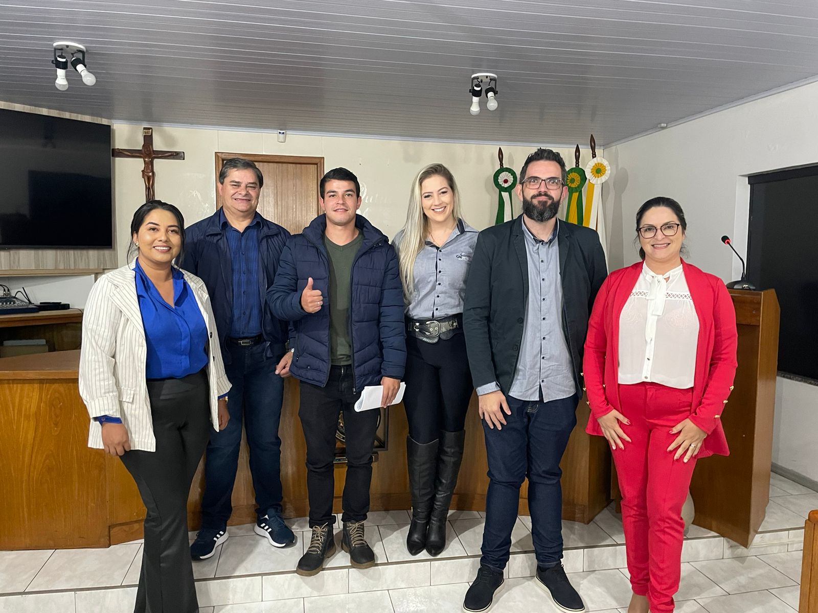 Participação na sessão da Câmara de Vereadores de Santa Cecília, SC