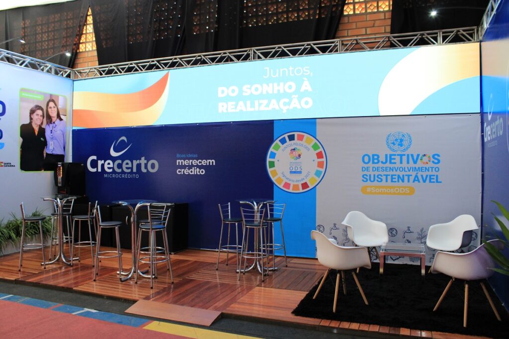 Crecerto na Expo Concórdia 2023 – Estande com telão de LED