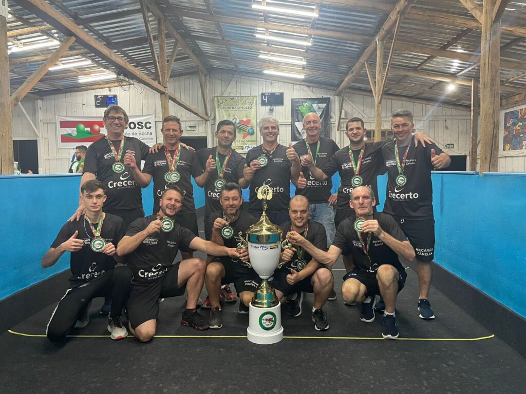 Equipe de bocha de Concórdia é campeã da Taça Meio Oeste de Bocha