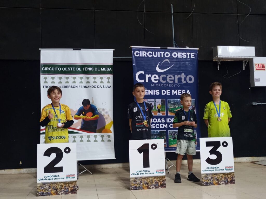 Terceira Etapa do Circuito Crecerto Oeste de Tênis de Mesa/2024 em Concórdia