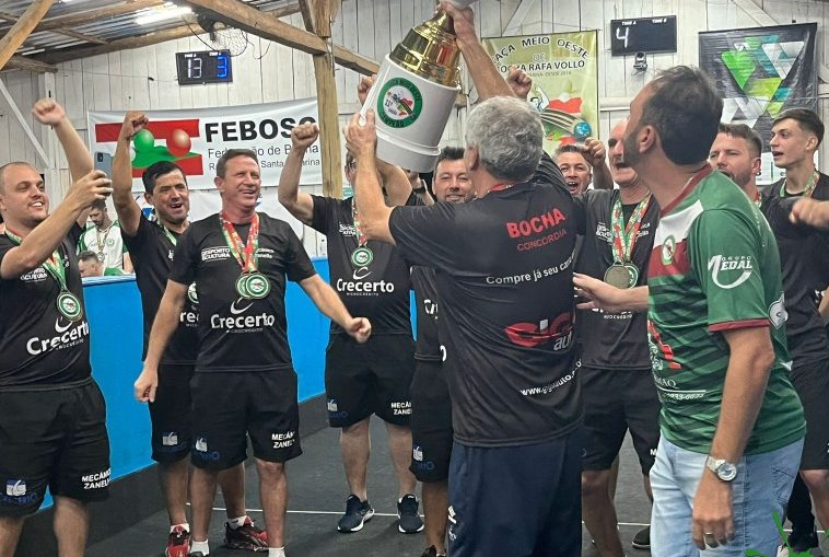Equipe de bocha de Concórdia é campeã da Taça Meio Oeste de Bocha