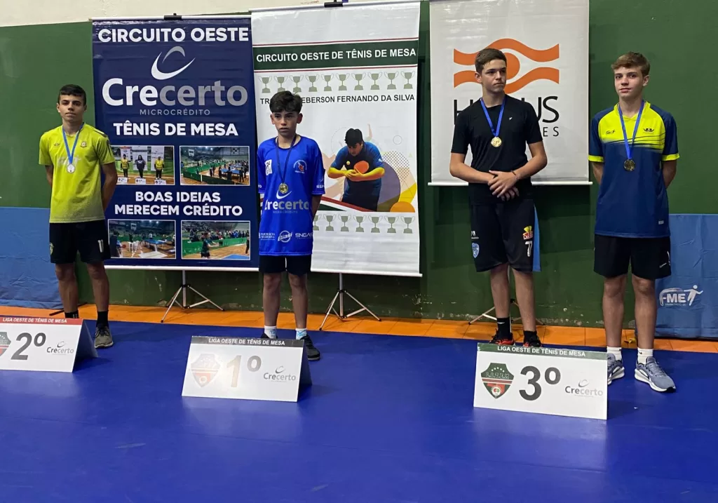 Dada a largada para o Circuito Oeste Crecerto de Tênis de Mesa/2025