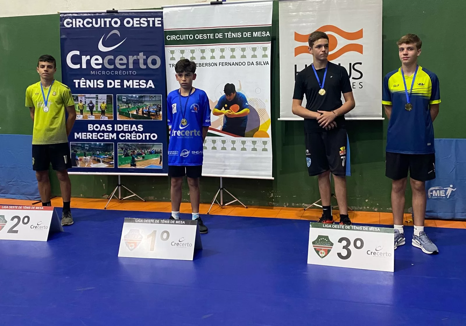 Dada a largada para o Circuito Oeste Crecerto de Tênis de Mesa/2025