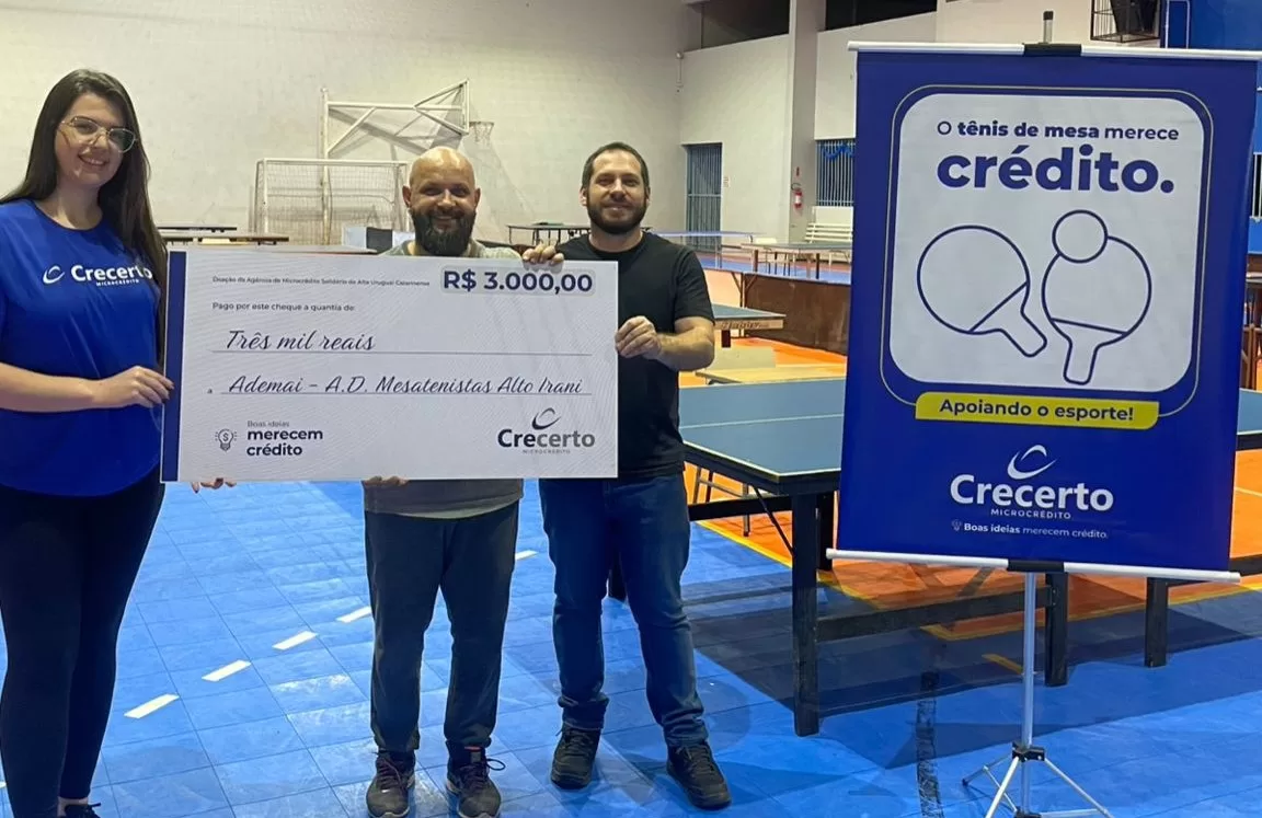 Crecerto patrocina Tênis de Mesa em Xanxerê