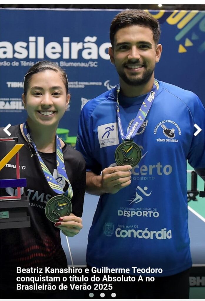 Guilherme Teodoro brilha no Brasileirão de Verão e consagra temporada do tênis de mesa concordiense