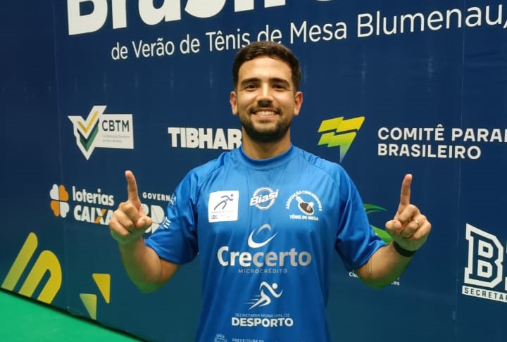 Guilherme Teodoro brilha no Brasileirão de Verão e consagra temporada do tênis de mesa concordiense
