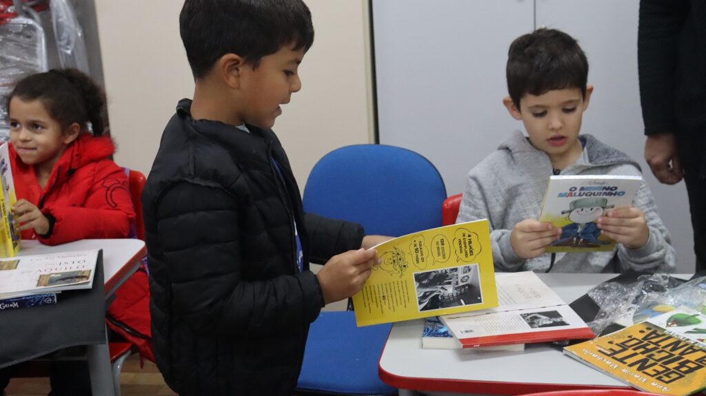 Nove anos semeando leitores: projeto já levou mais de 1,5 mil livros a crianças de Concórdia