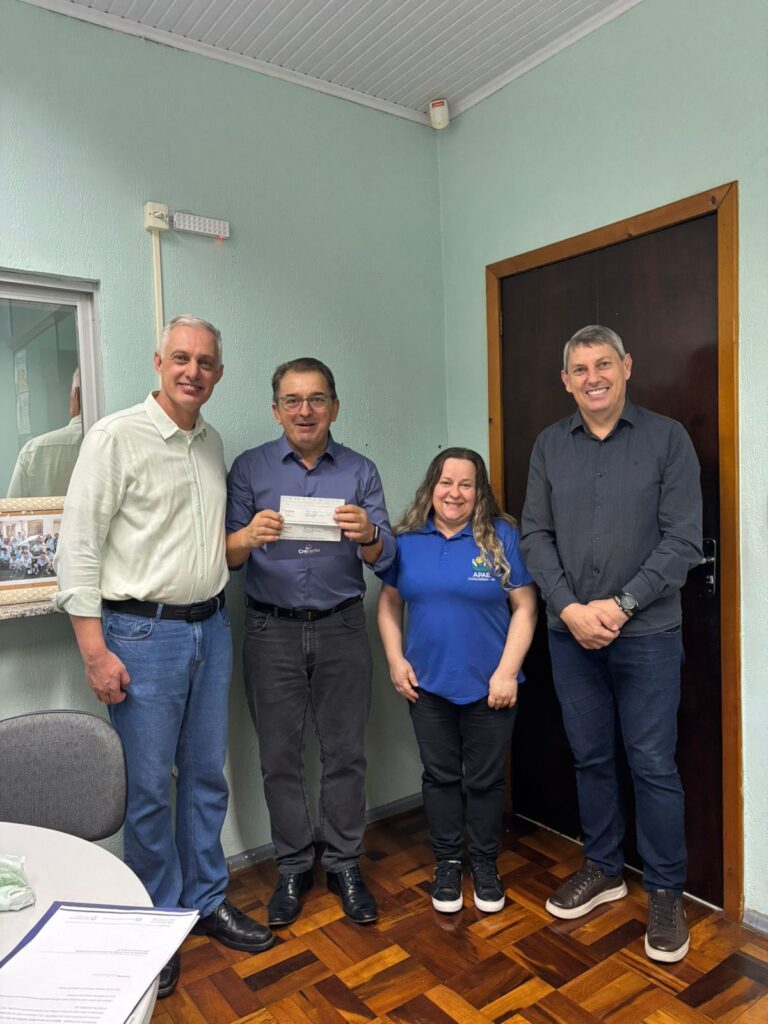 Crecerto reforça apoio social com doação à APAE de Concórdia