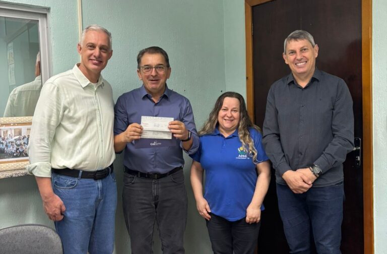 Crecerto reforça apoio social com doação à APAE de Concórdia