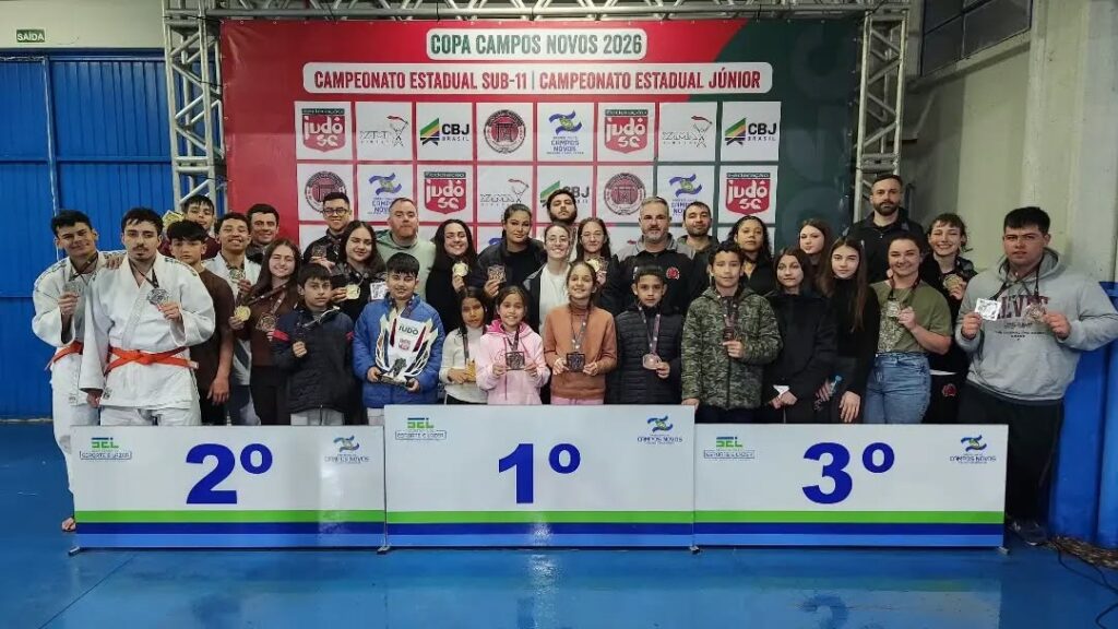 Judô de Videira conquista título geral da Copa Campos Novos 2026